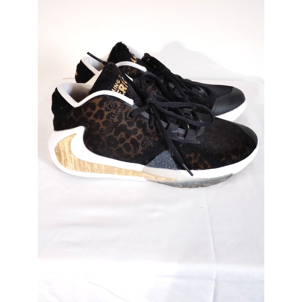 Nike Zoom Freak 1 Coming to America Youth 6Y BQ5633‑900 Black Gold Leopard Shoes